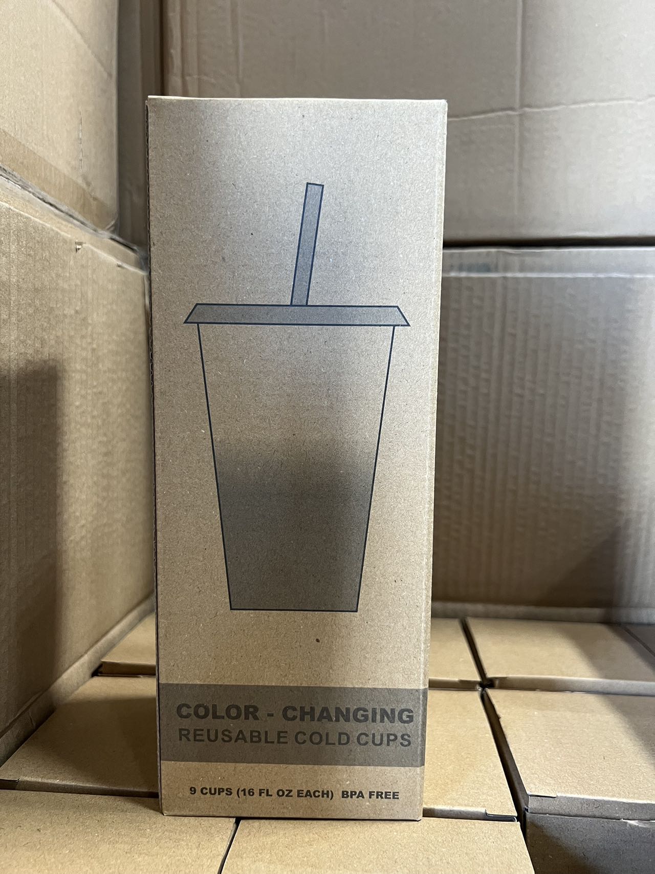 24Oz or 12Oz color changing plastic cold cup (PP)